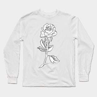 Single rose Long Sleeve T-Shirt